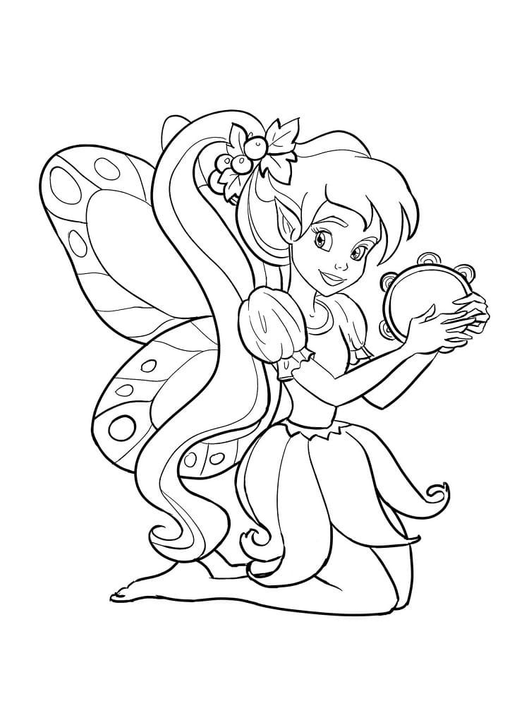 Fairy Coloring Pages Aesthetic Printables 55