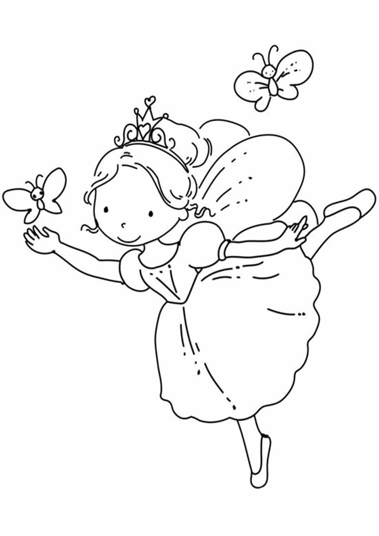 Fairy Coloring Pages Aesthetic Printables 58