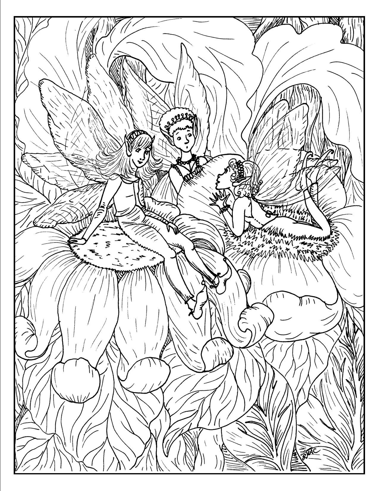 Fairy Coloring Pages Aesthetic Printables 66