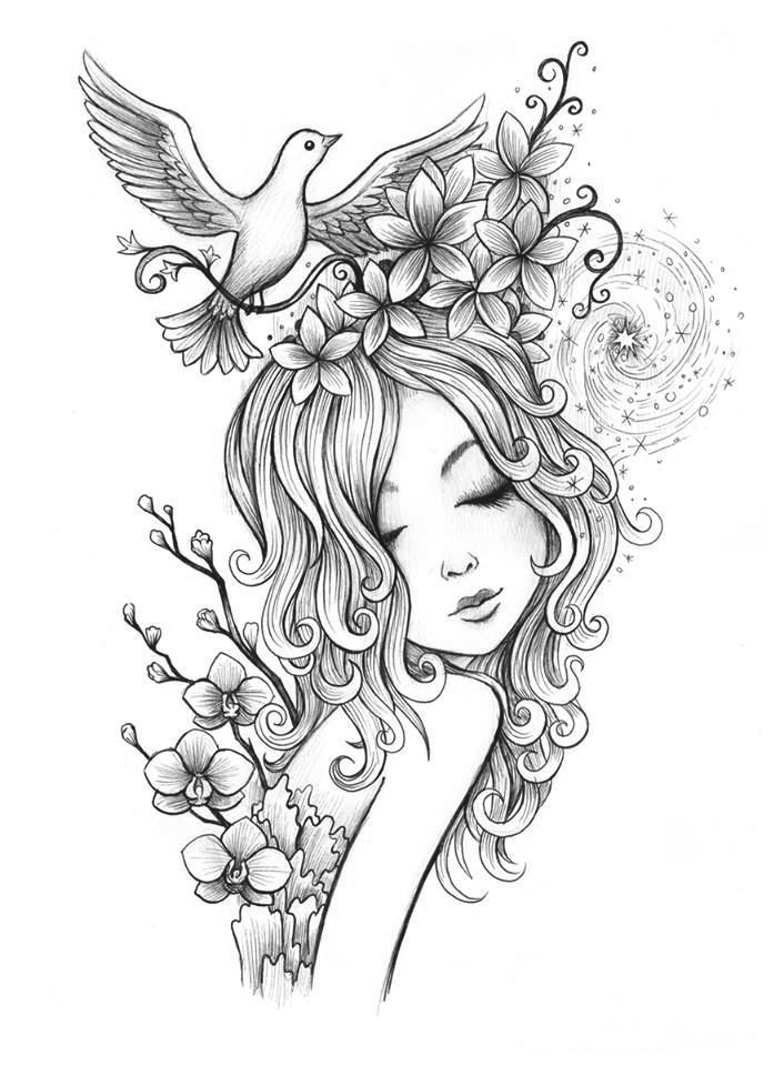 Fairy Coloring Pages Aesthetic Printables 74