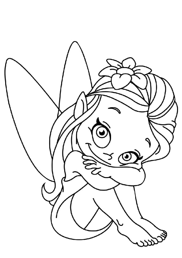 Fairy Coloring Pages Aesthetic Printables 75