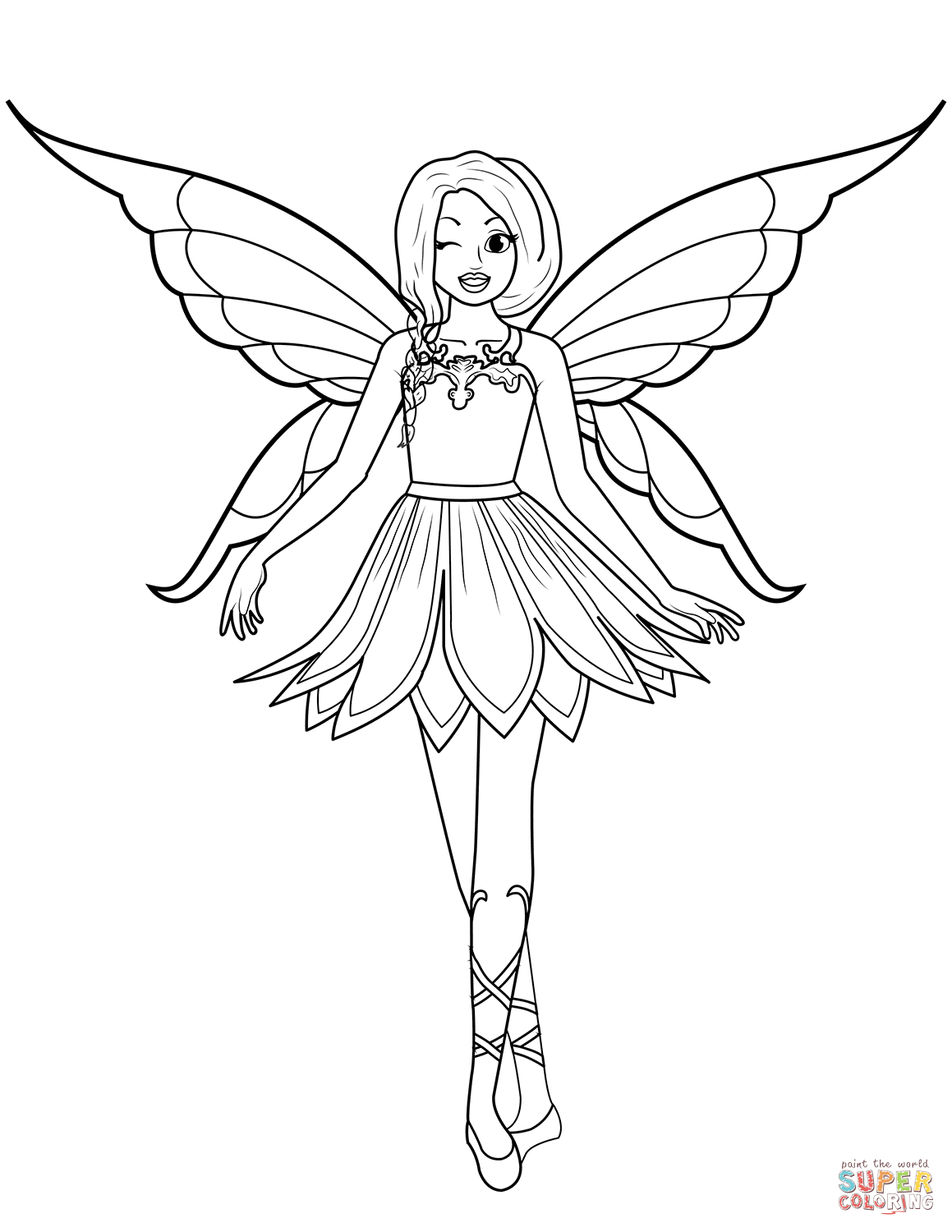 Fairy Coloring Pages Aesthetic Printables 78