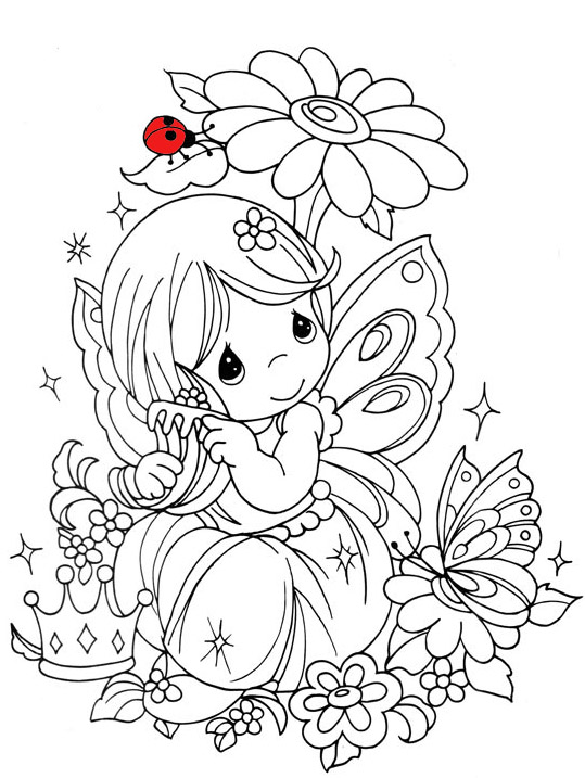 Fairy Coloring Pages Aesthetic Printables 84