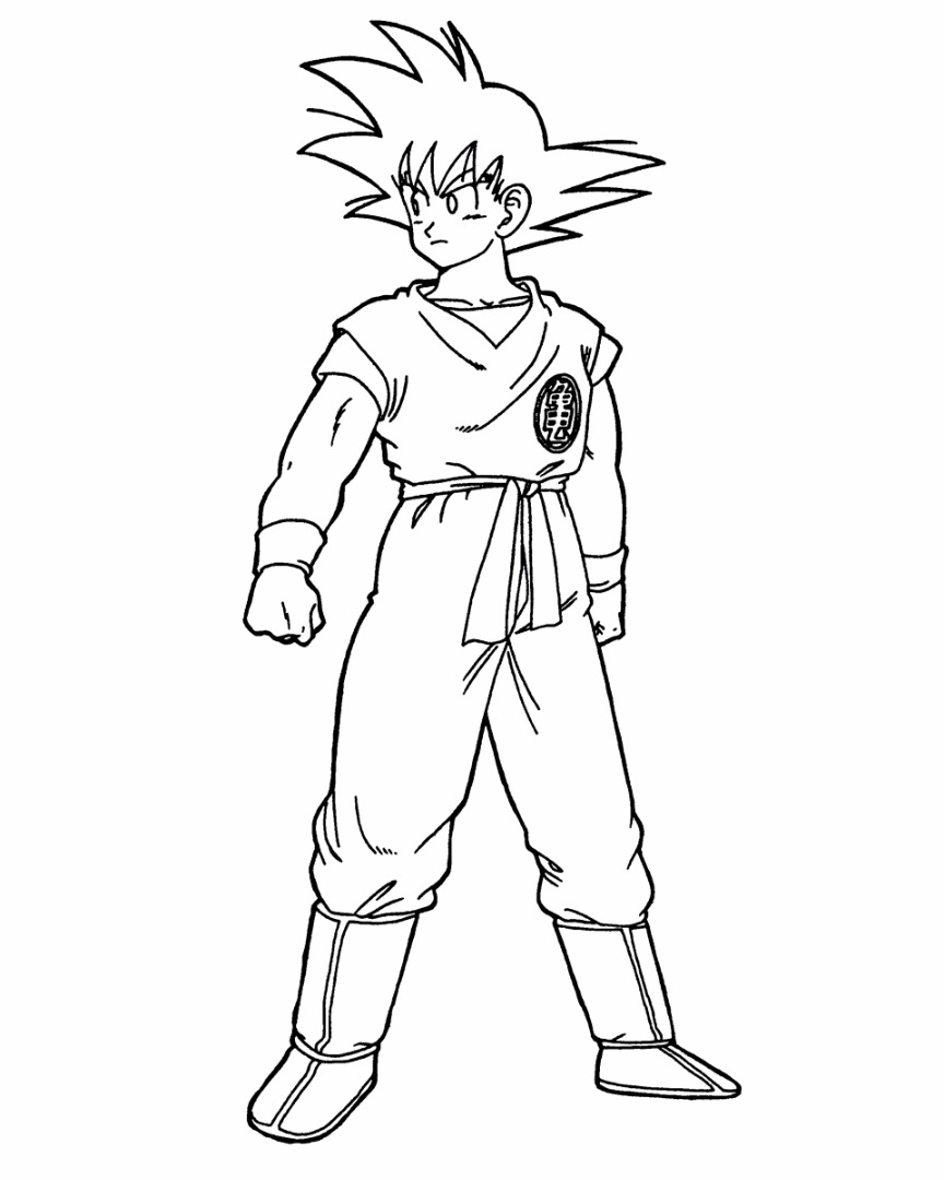 Goku Coloring Pages FREE Printable 104