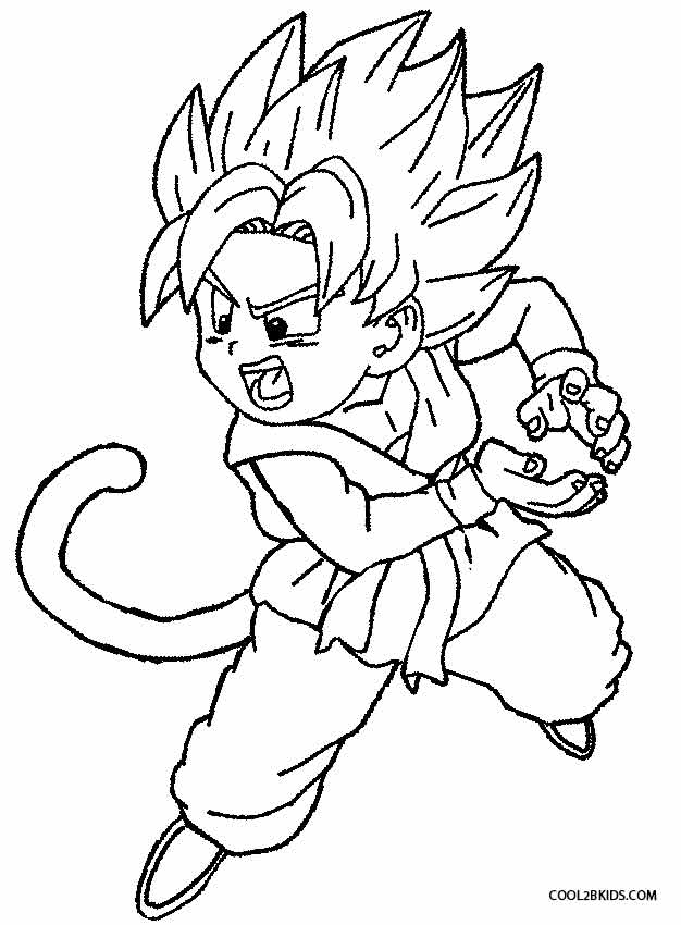 Goku Coloring Pages FREE Printable 109