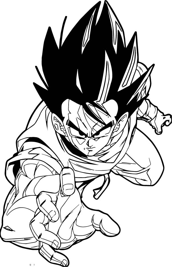 Goku Coloring Pages FREE Printable 111