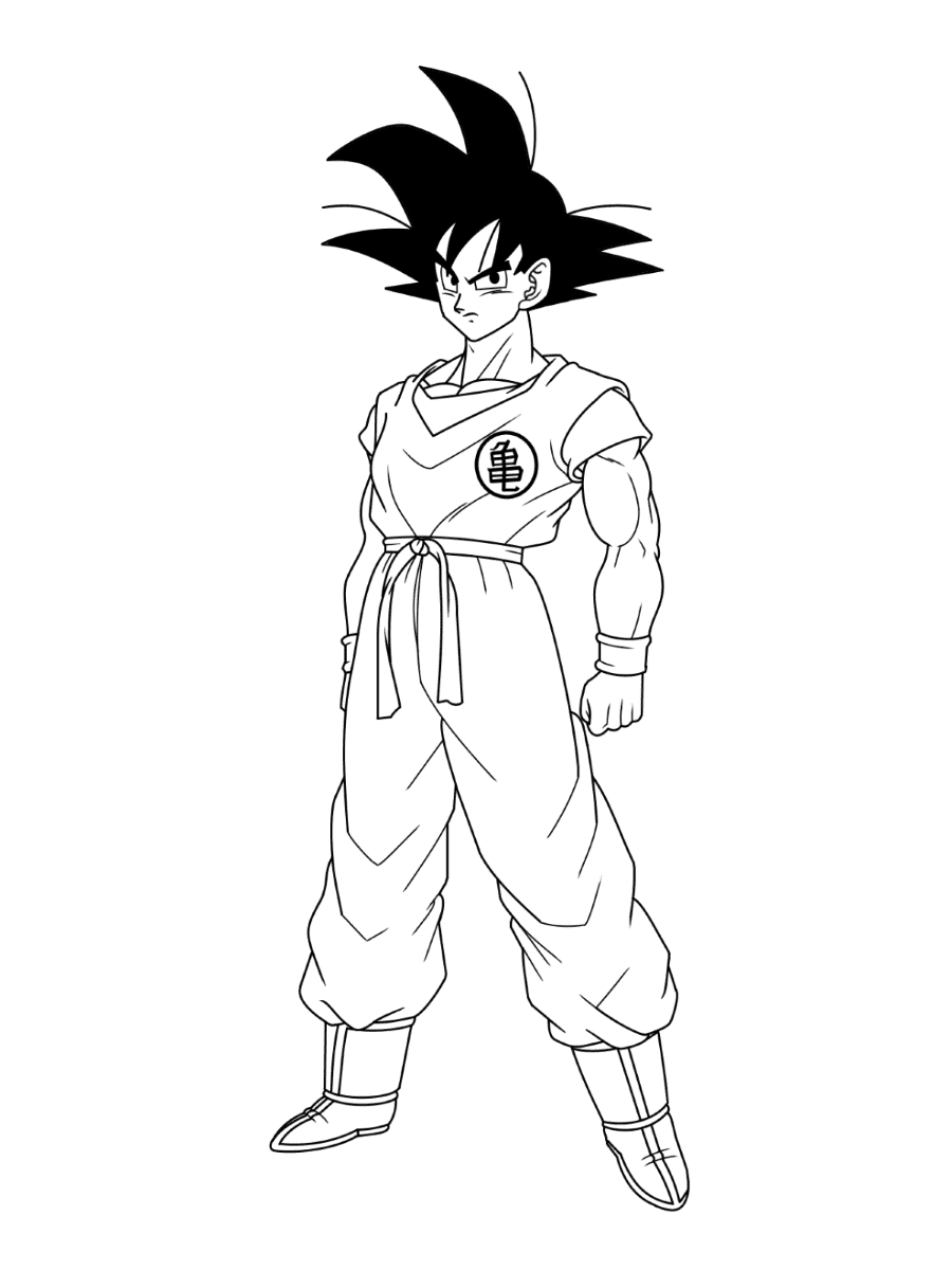 Goku Coloring Pages FREE Printable 113