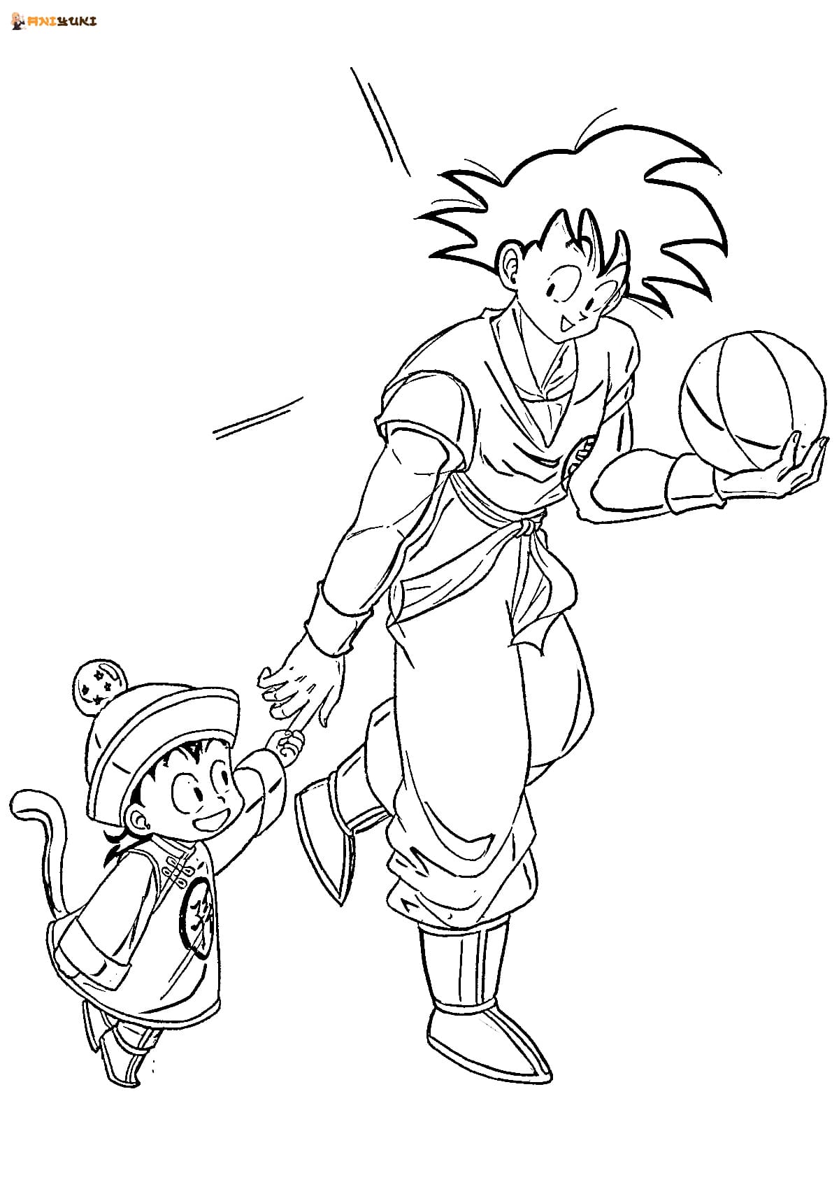 Goku Coloring Pages FREE Printable 117