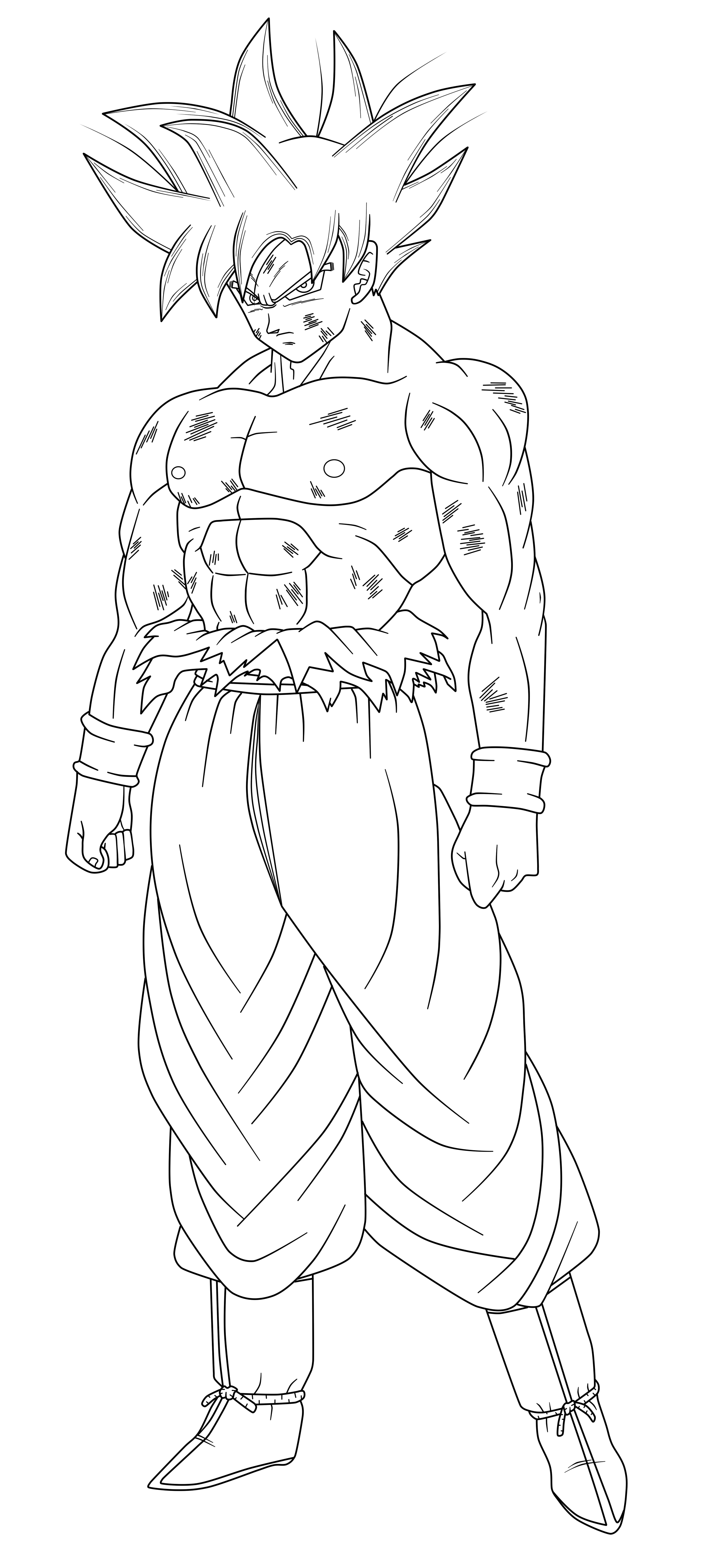 Goku Coloring Pages FREE Printable 12