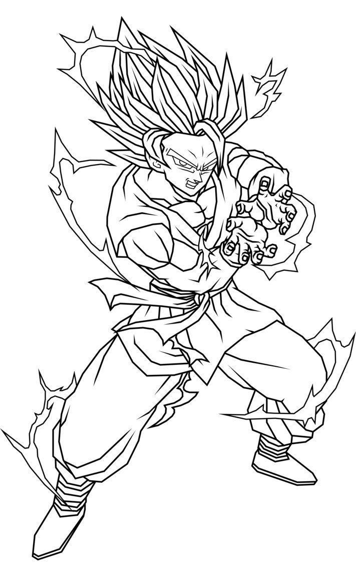 Goku Coloring Pages FREE Printable 122