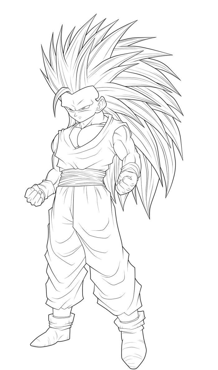 Goku Coloring Pages FREE Printable 123