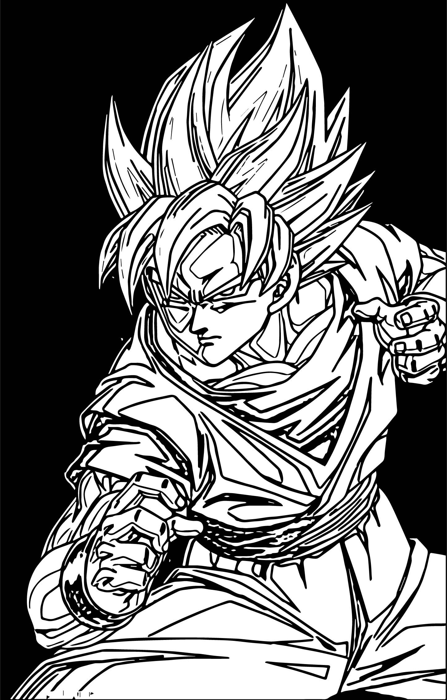 Goku Coloring Pages FREE Printable 125