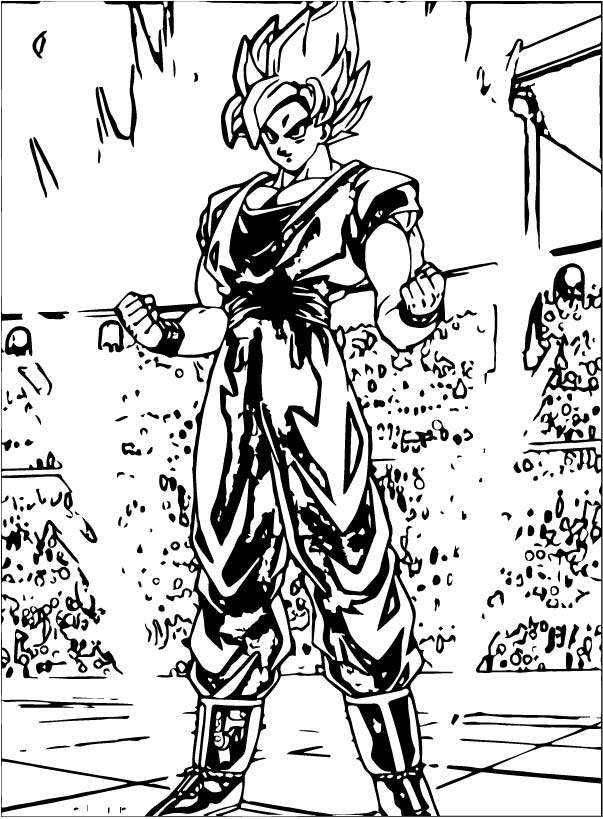 Goku Coloring Pages FREE Printable 127