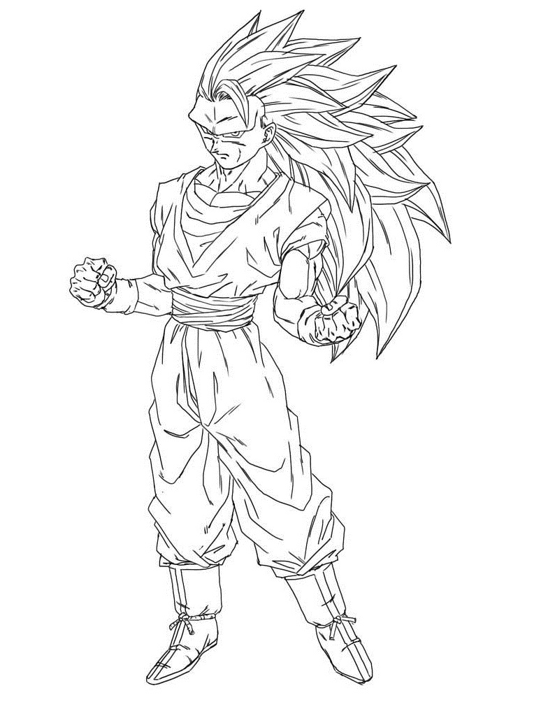 Goku Coloring Pages FREE Printable 131