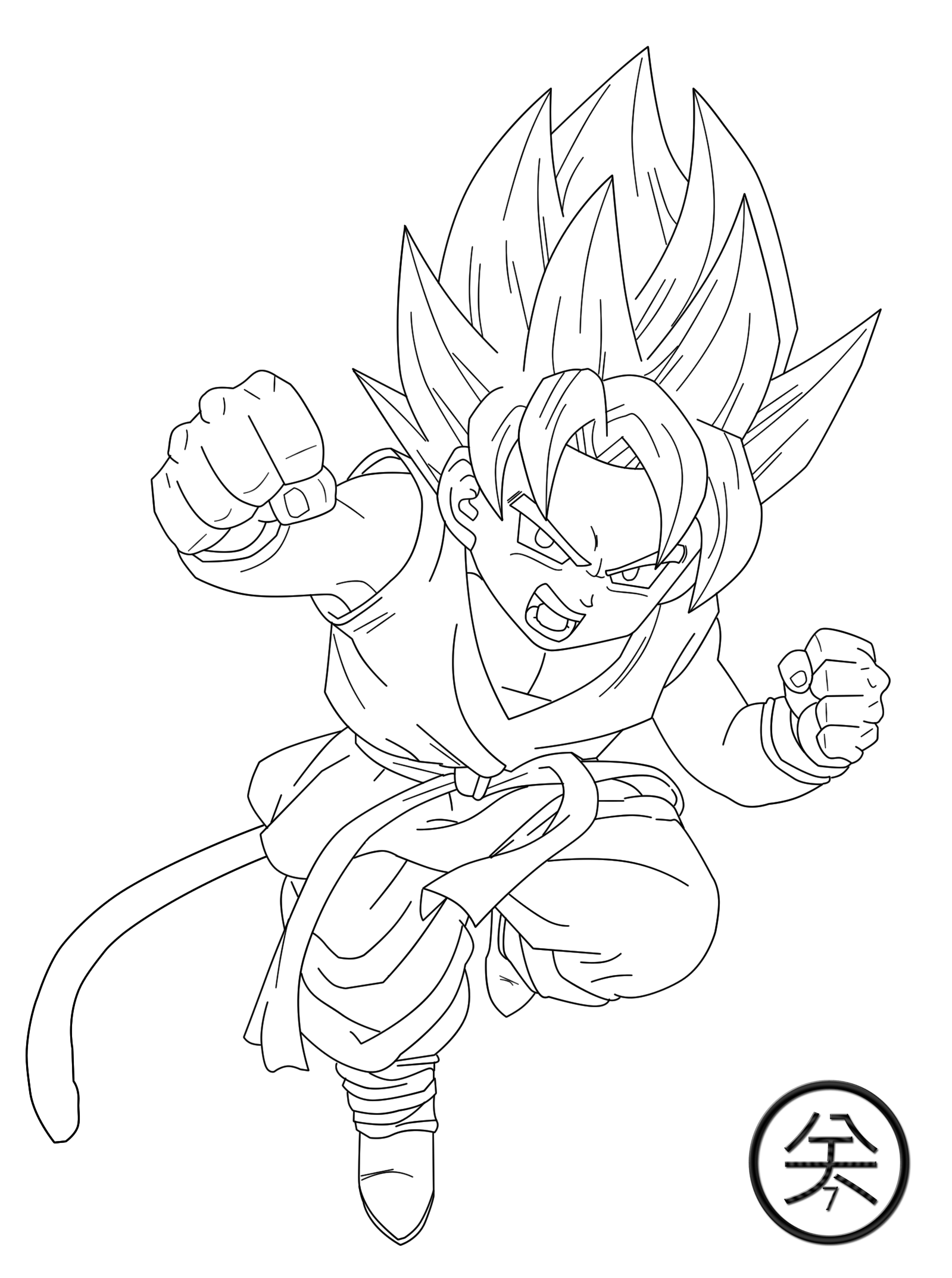 Goku Coloring Pages FREE Printable 135