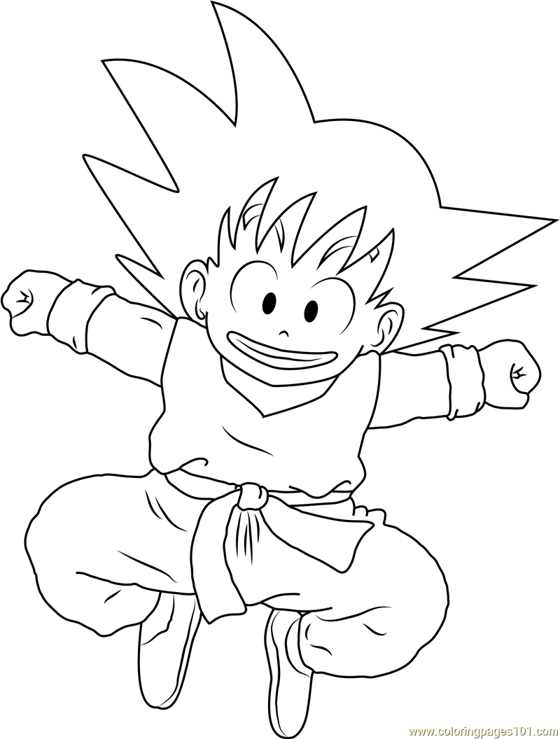 Goku Coloring Pages FREE Printable 136