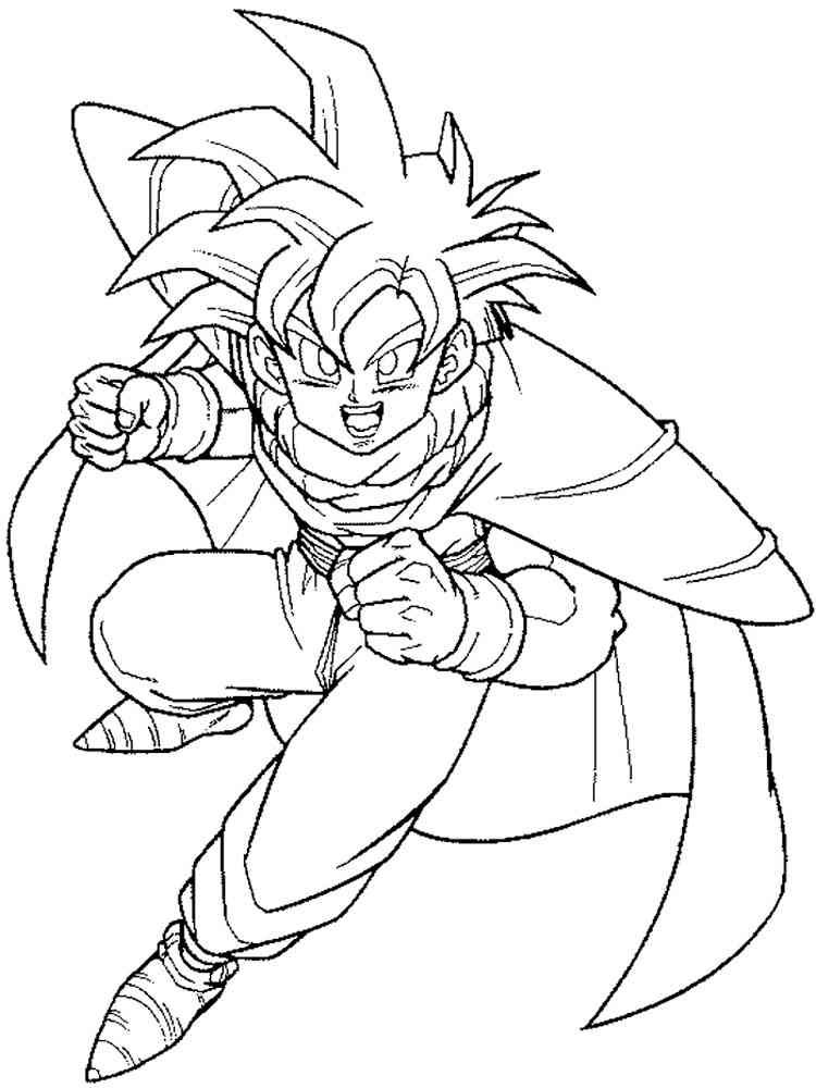 Goku Coloring Pages FREE Printable 137