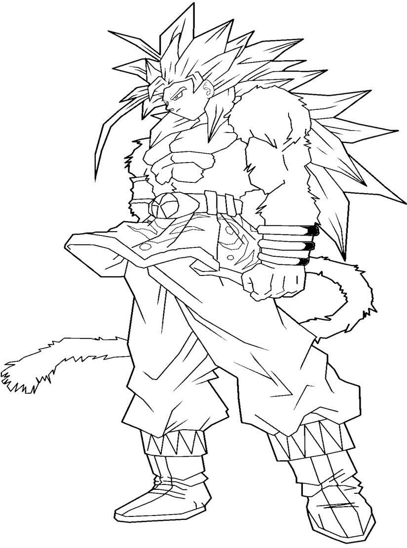 Goku Coloring Pages FREE Printable 141