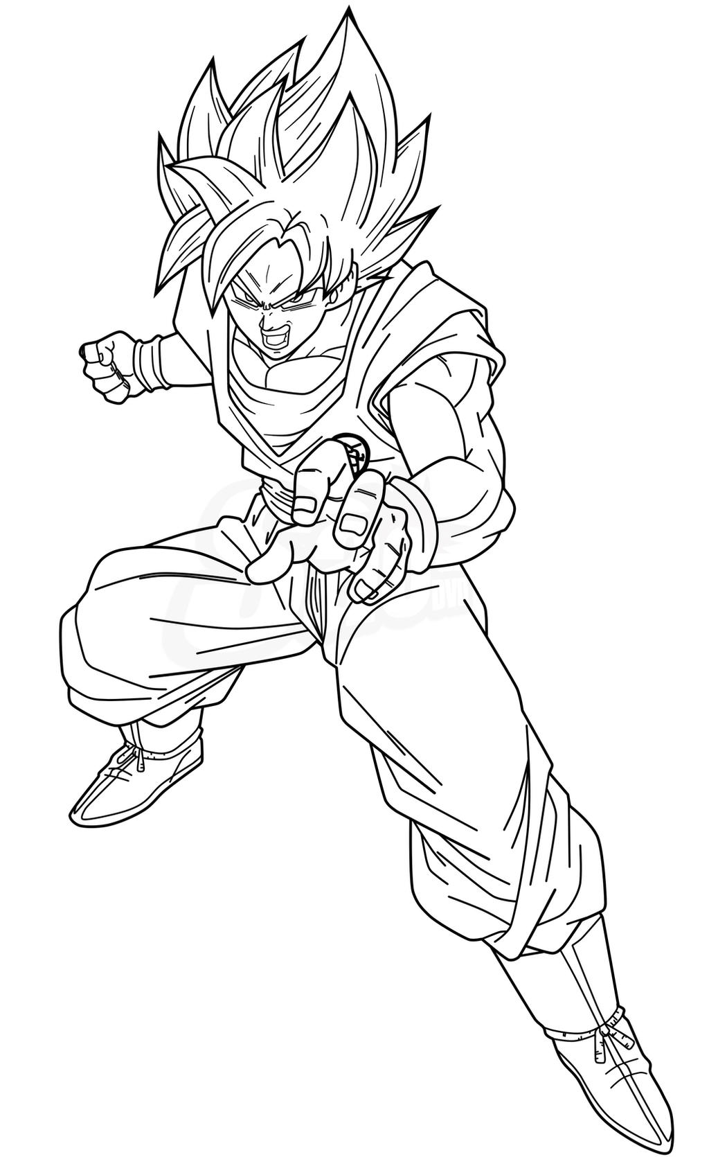 Goku Coloring Pages FREE Printable 18