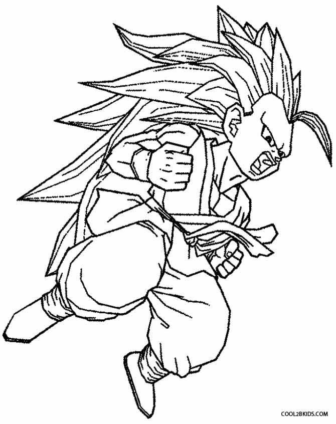 Goku Coloring Pages FREE Printable 20