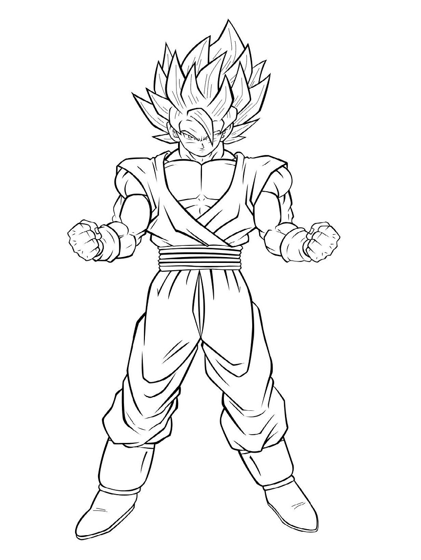 Goku Coloring Pages FREE Printable 23