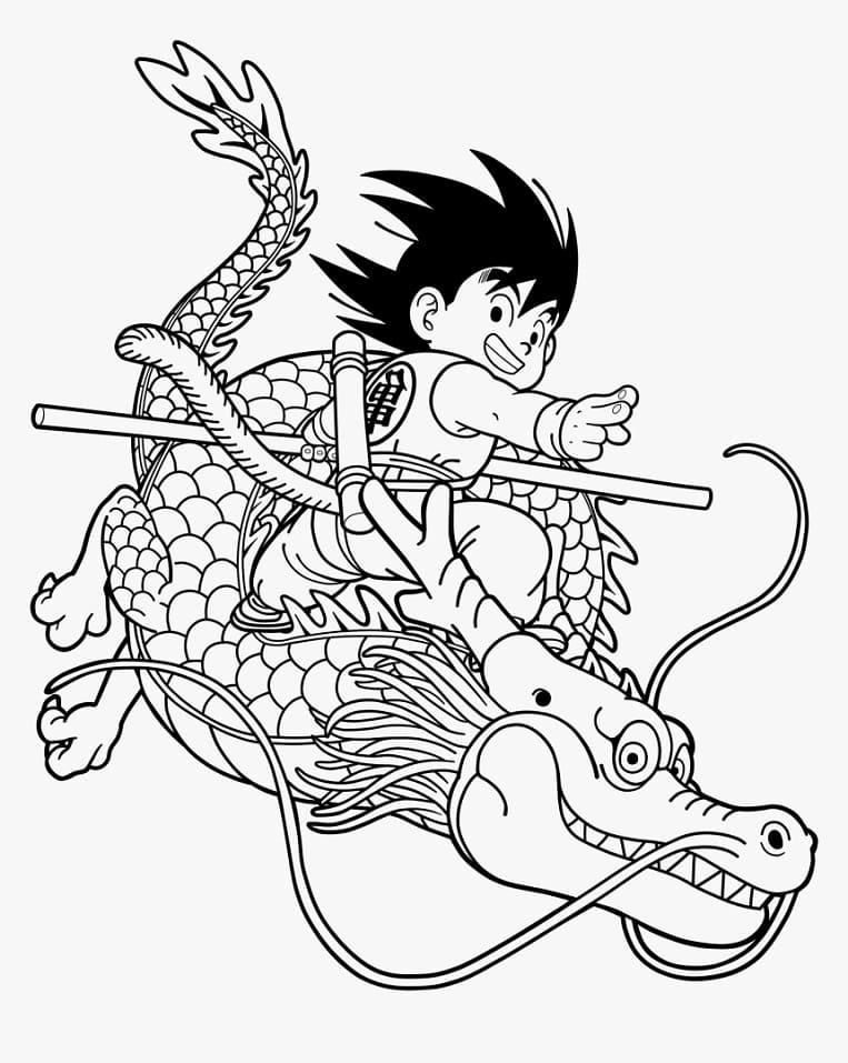 Goku Coloring Pages FREE Printable 33