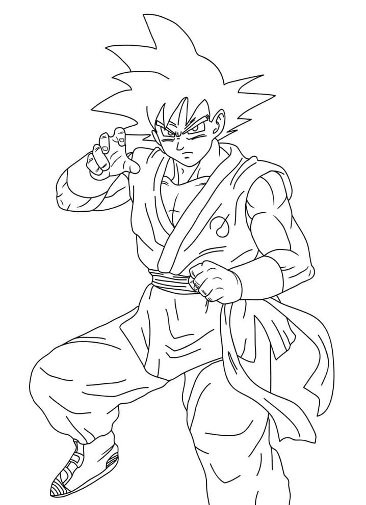 Goku Coloring Pages FREE Printable 48