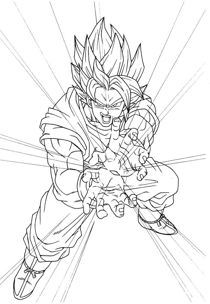 Goku Coloring Pages FREE Printable 5