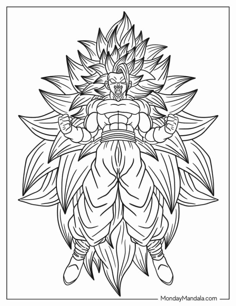 Goku Coloring Pages FREE Printable 50