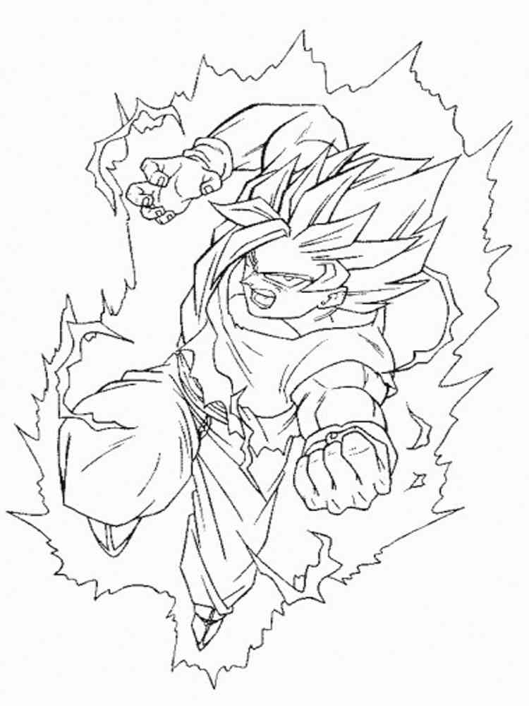 Goku Coloring Pages FREE Printable 61