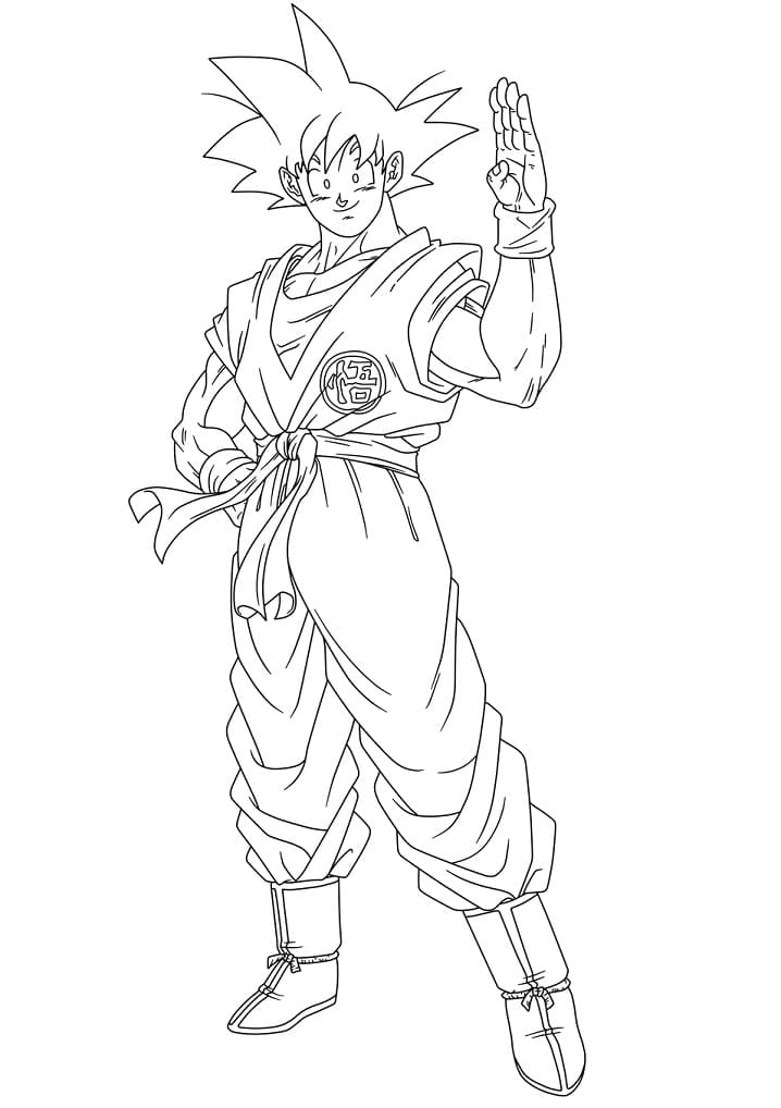 Goku Coloring Pages FREE Printable 65