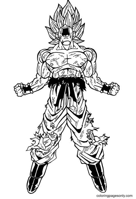 Goku Coloring Pages FREE Printable 68