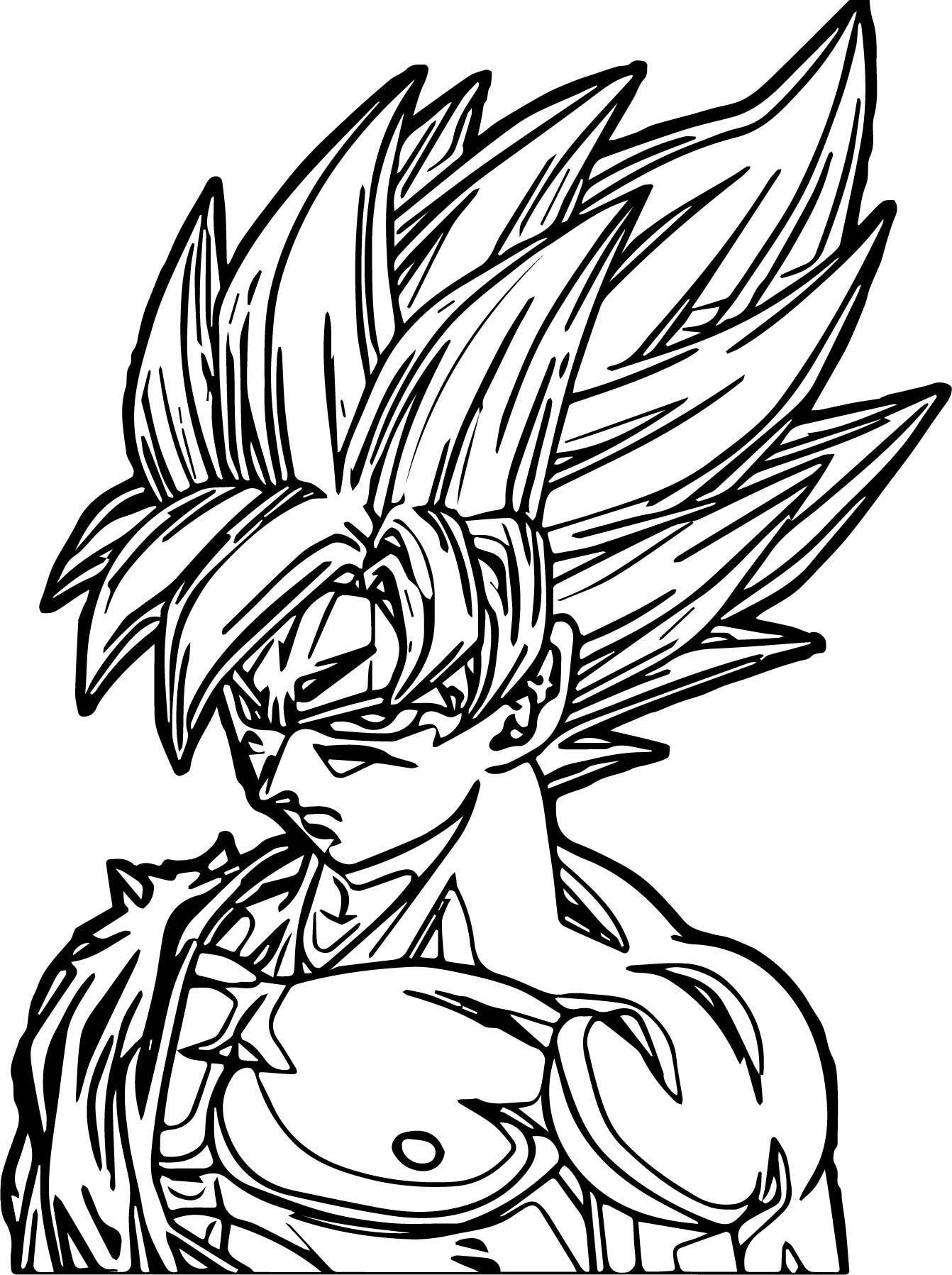 Goku Coloring Pages FREE Printable 74