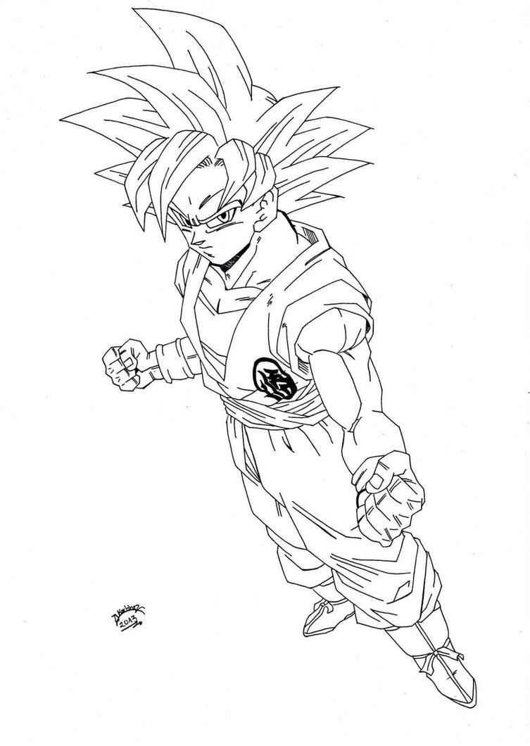 Goku Coloring Pages FREE Printable 75