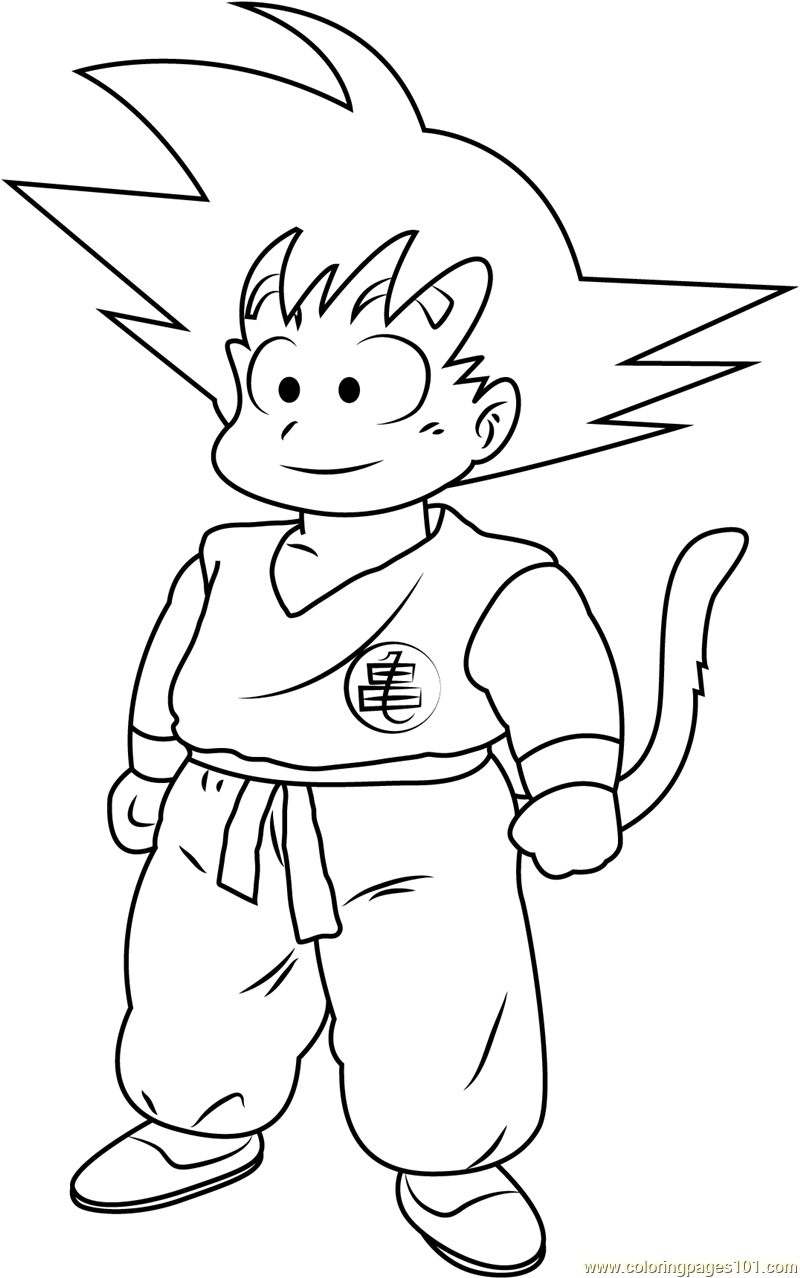 Goku Coloring Pages FREE Printable 76