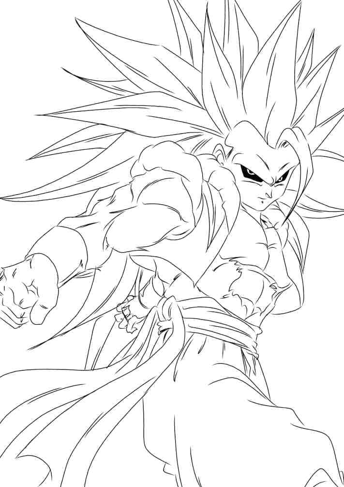 Goku Coloring Pages FREE Printable 8