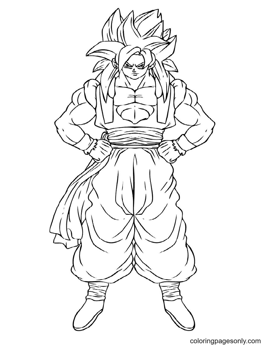 Goku Coloring Pages FREE Printable 83