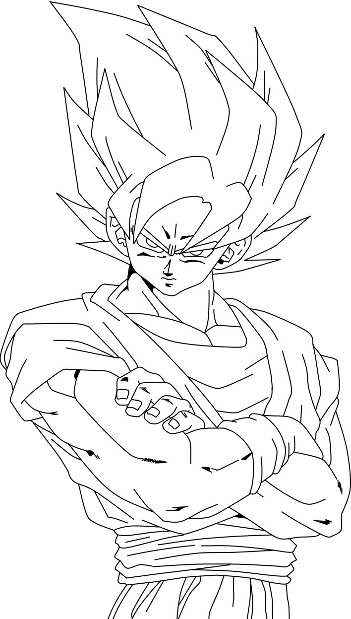 Goku Coloring Pages FREE Printable 86