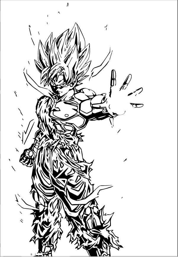 Goku Coloring Pages FREE Printable 9