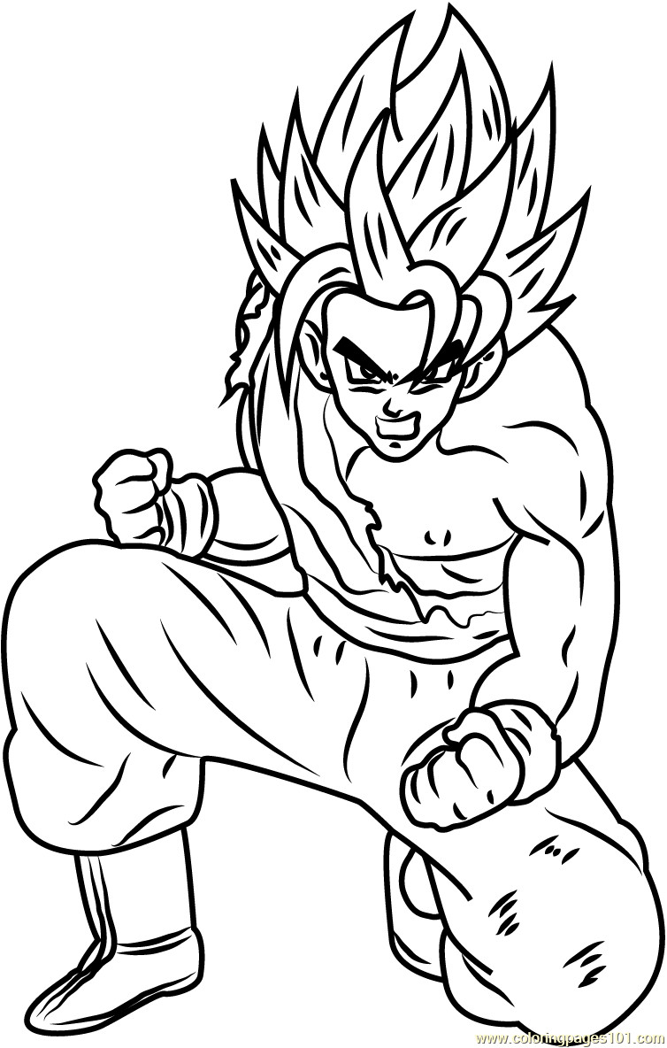 Goku Coloring Pages FREE Printable 93