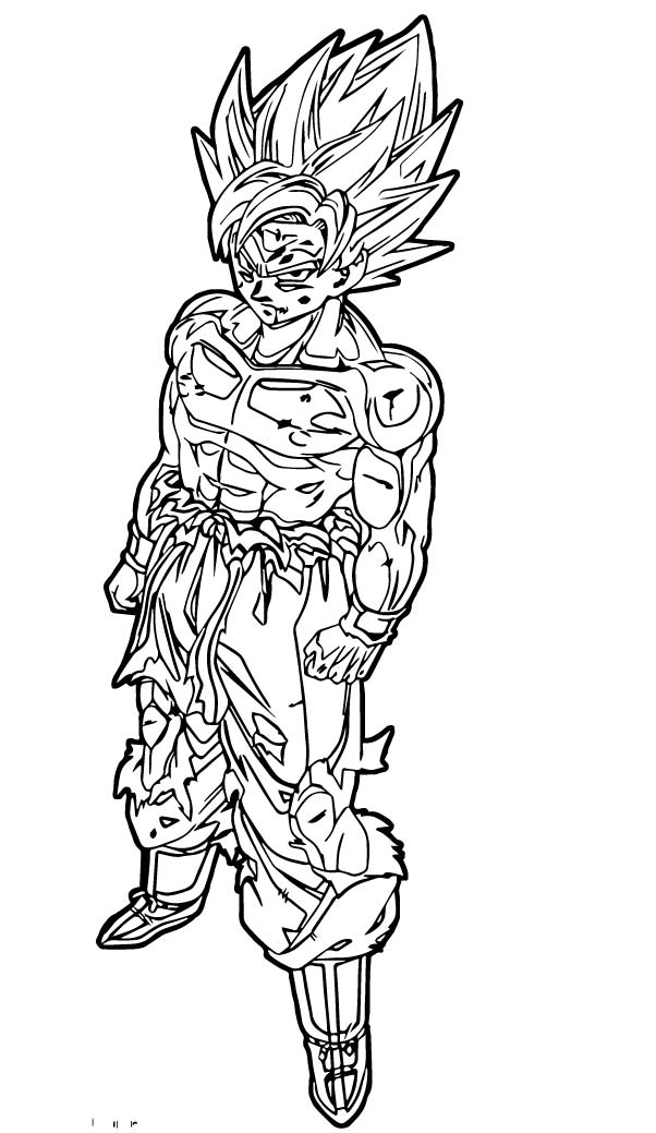 Goku Coloring Pages FREE Printable 94