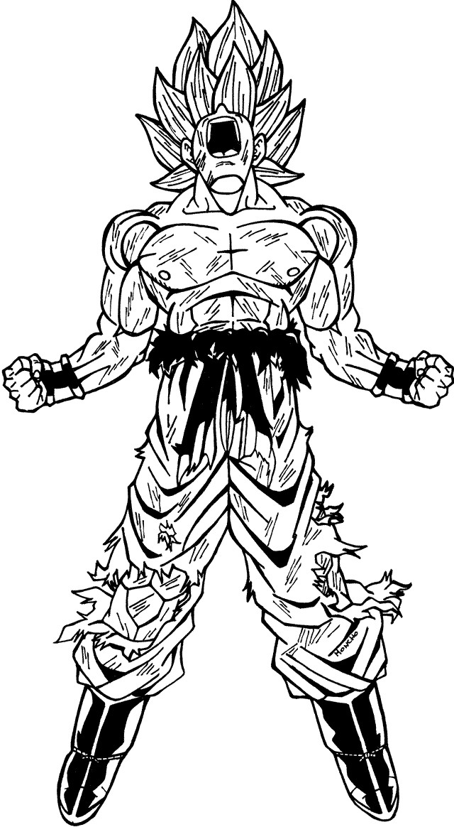 Goku Coloring Pages FREE Printable 96