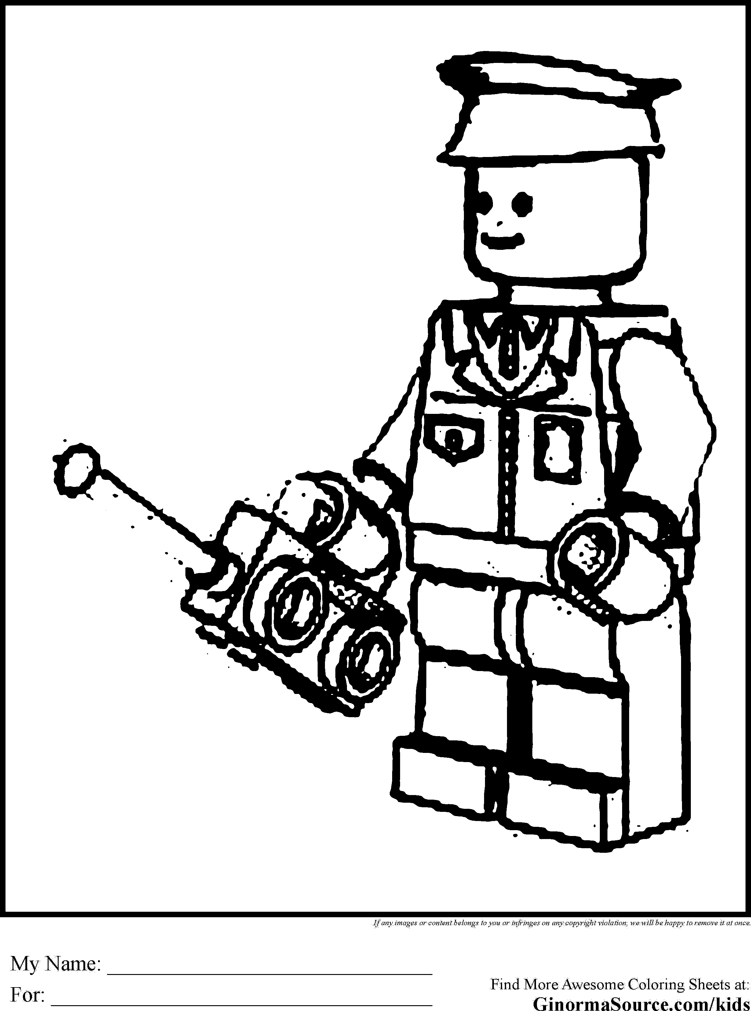 Lego Coloring Pages Printables Free 45