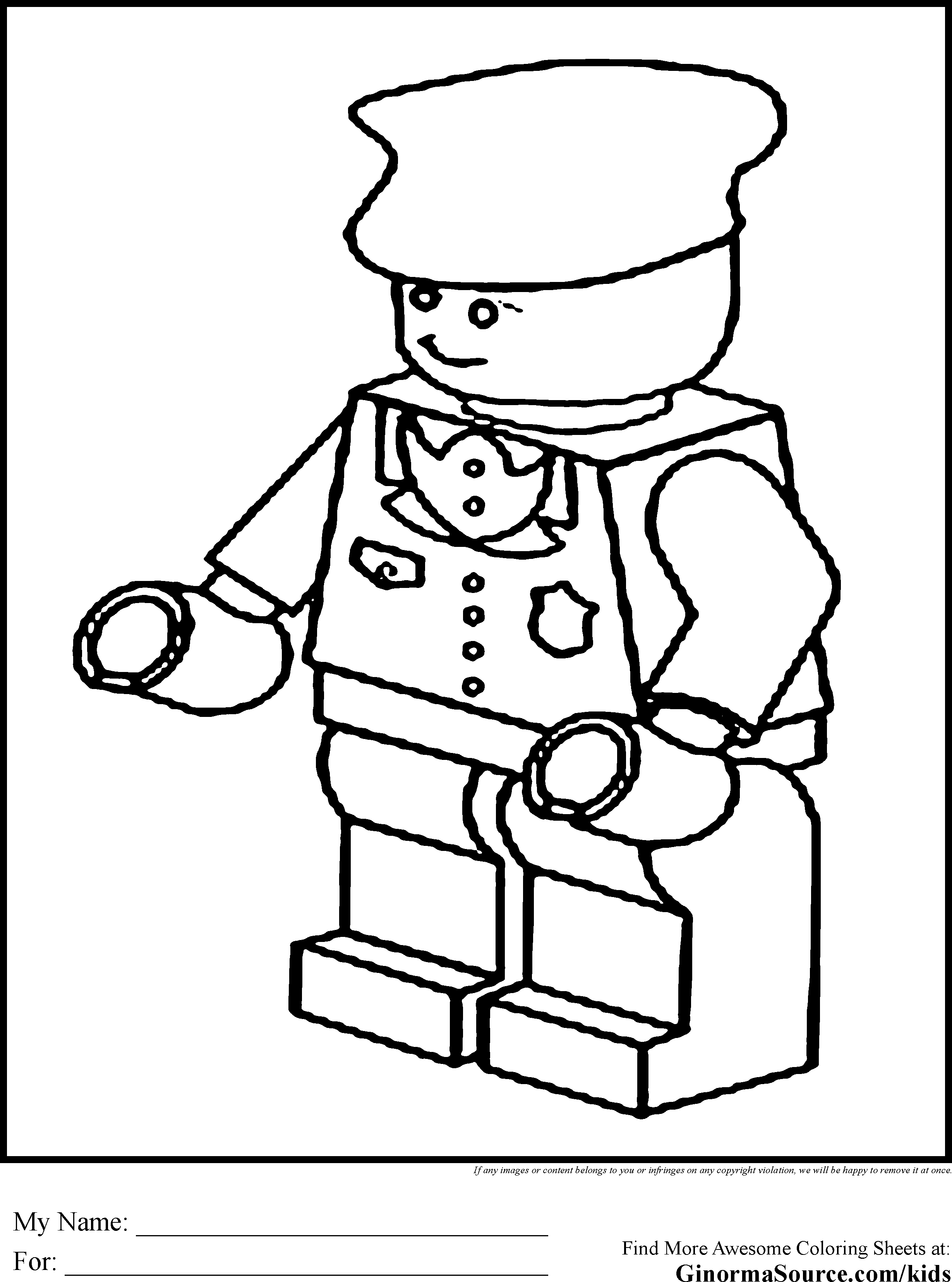 Lego Coloring Pages Printables Free 54