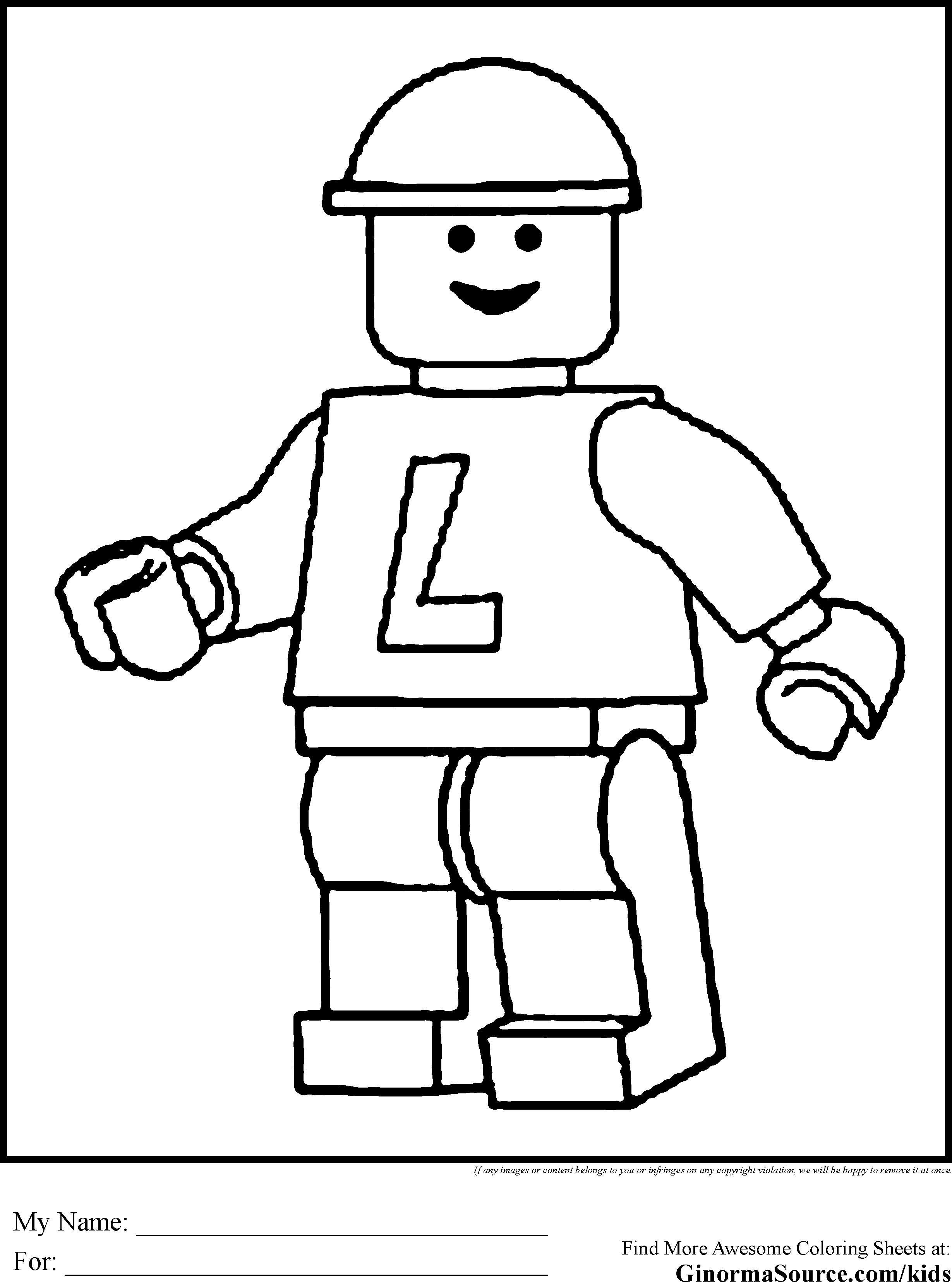 Lego Coloring Pages Printables Free 77