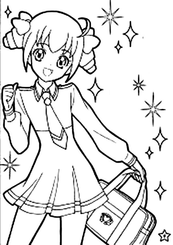 Lineart Anime Coloring Pages Printable 62