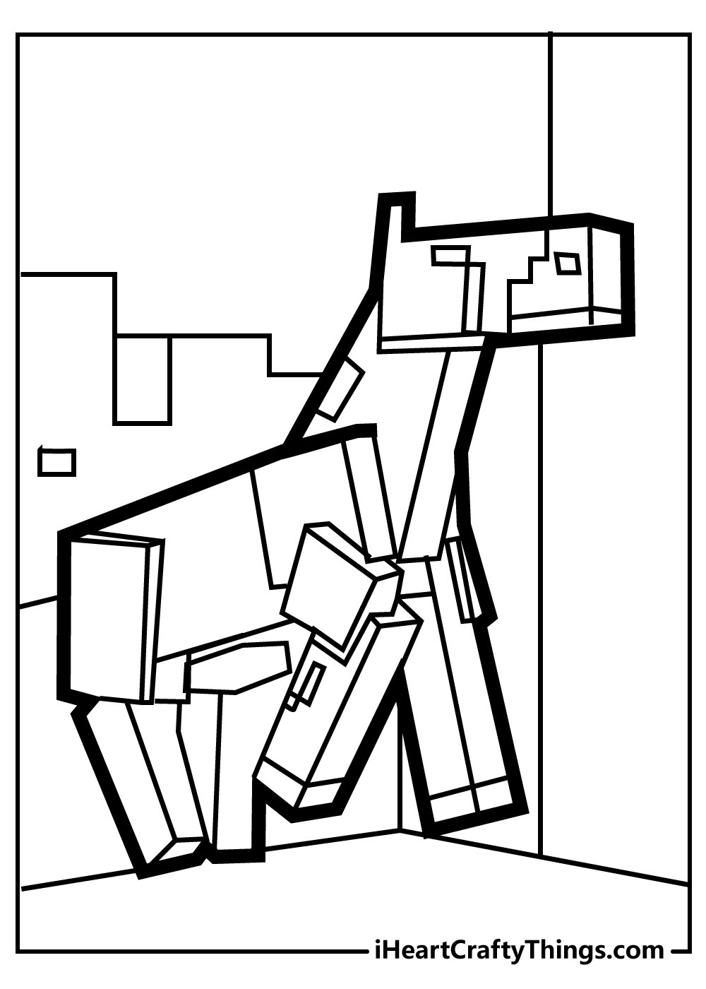 Minecraft Coloring Pages Free Printable 104