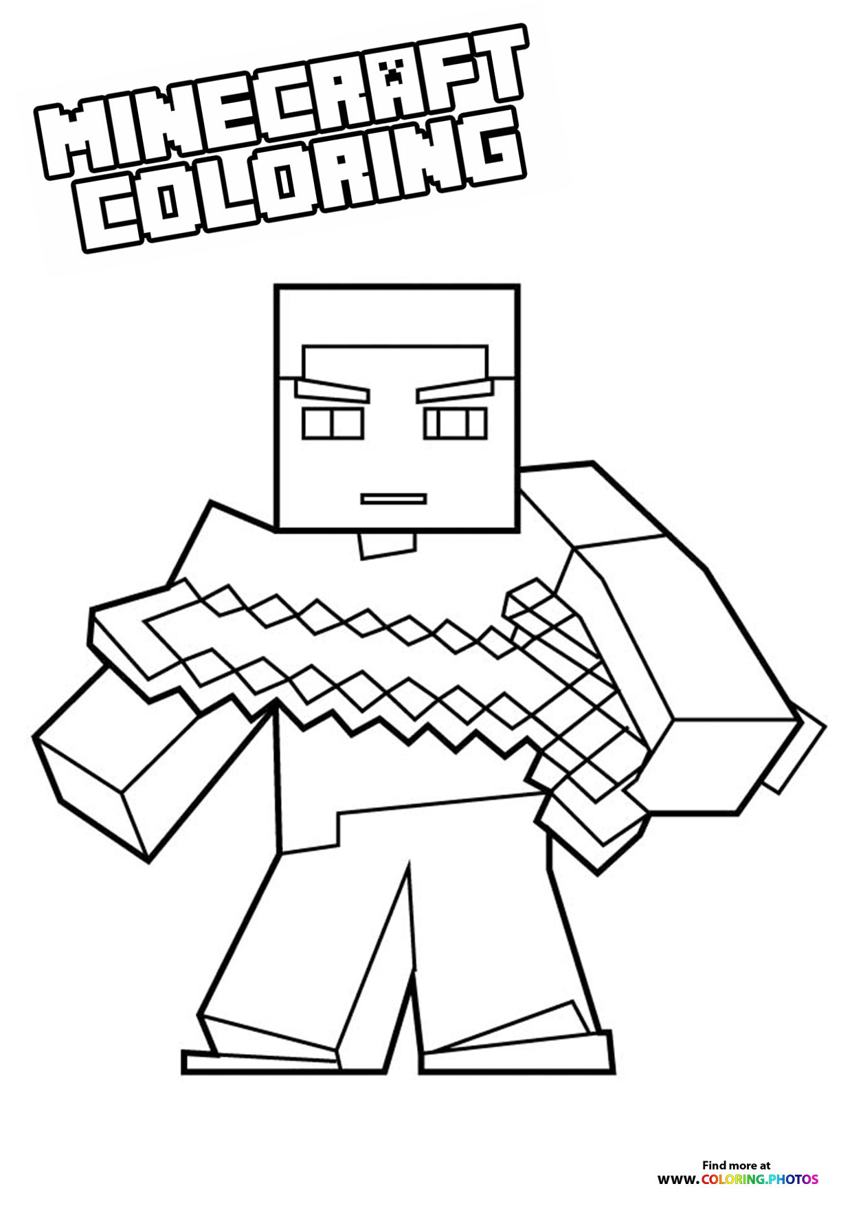 Minecraft Coloring Pages Free Printable 110