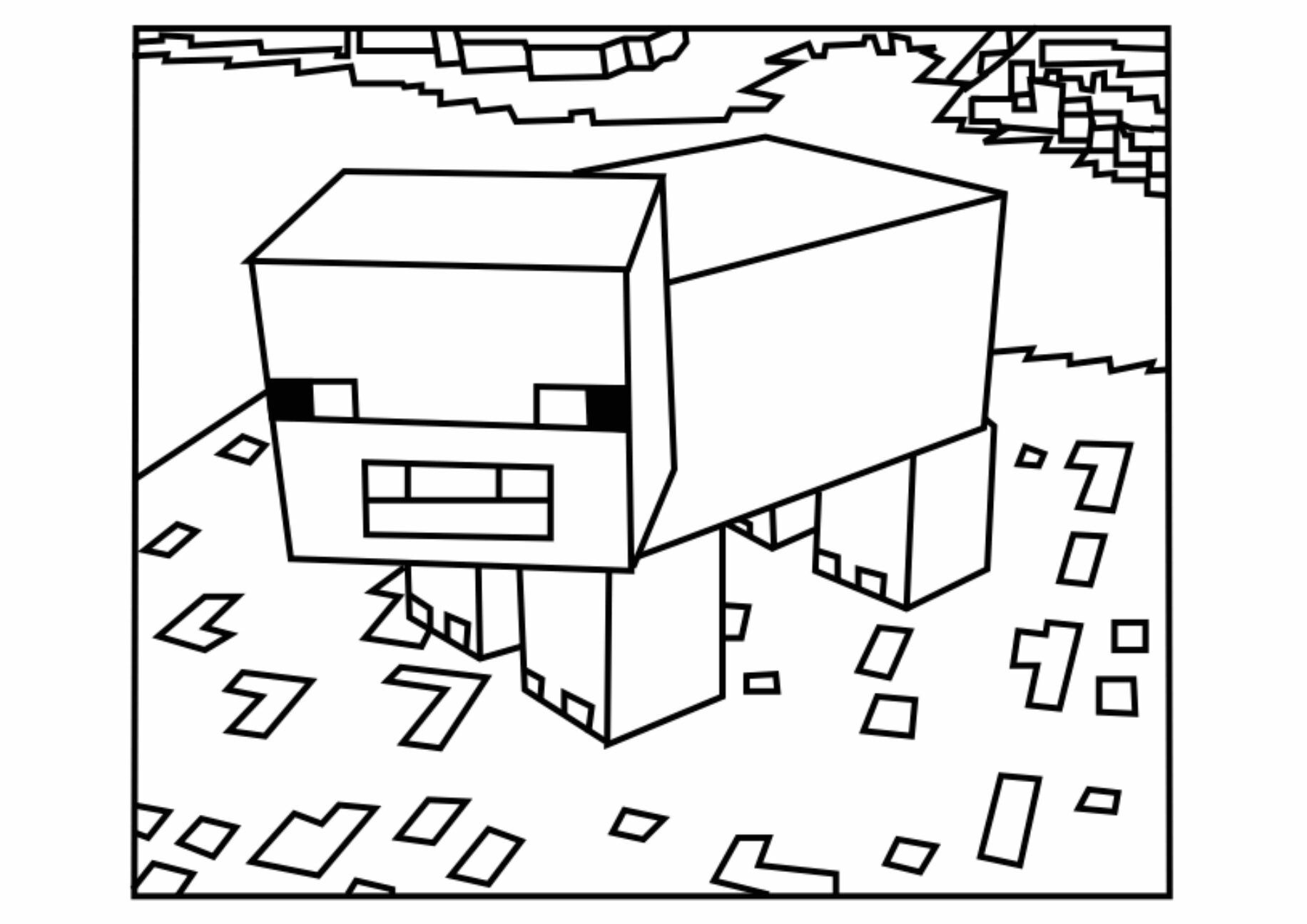 Minecraft Coloring Pages Free Printable 129