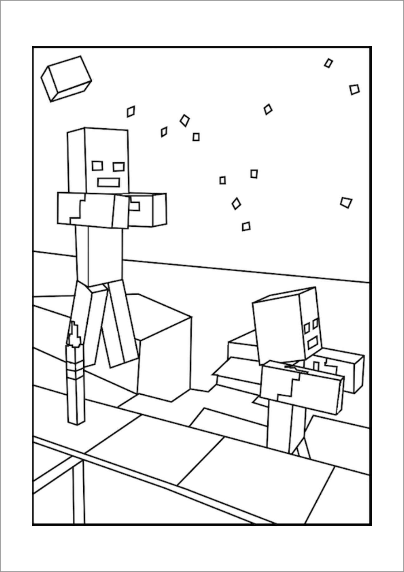 Minecraft Coloring Pages Free Printable 136